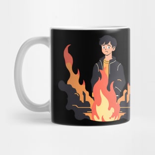 sad cool boy Mug